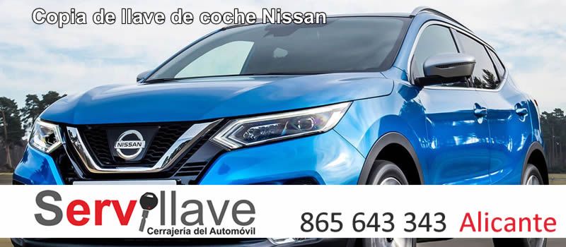 copia llaves coche Nissan Autoservillave Alicante